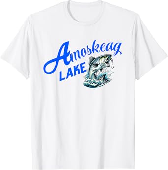 Amoskeag Lake Funny Fishing T-Shirt