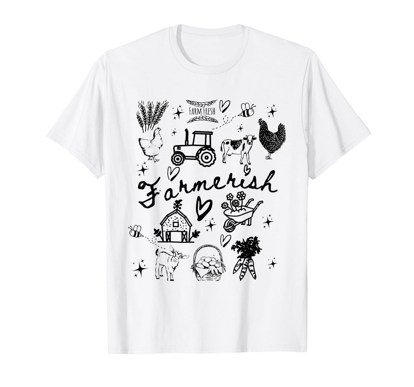 Funny Farmer Farmerish for homesteader farming For Women T-Shirt