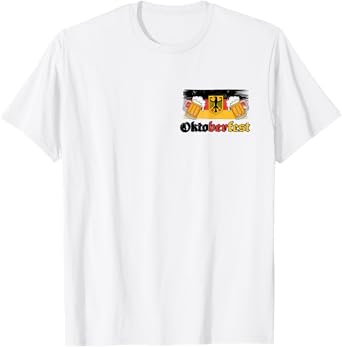 Oktoberfest Drinking Pocket Vintage German Flag Drinking T-Shirt
