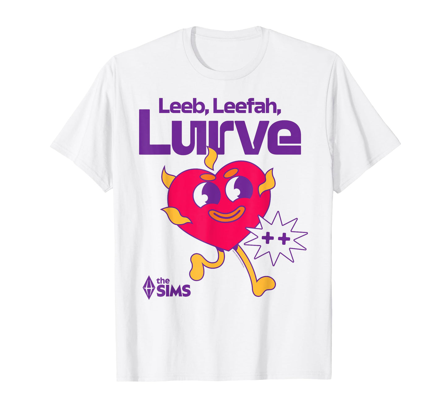 The Sims Leeb, Leefah, Lurve Heart Video Game T-Shirt