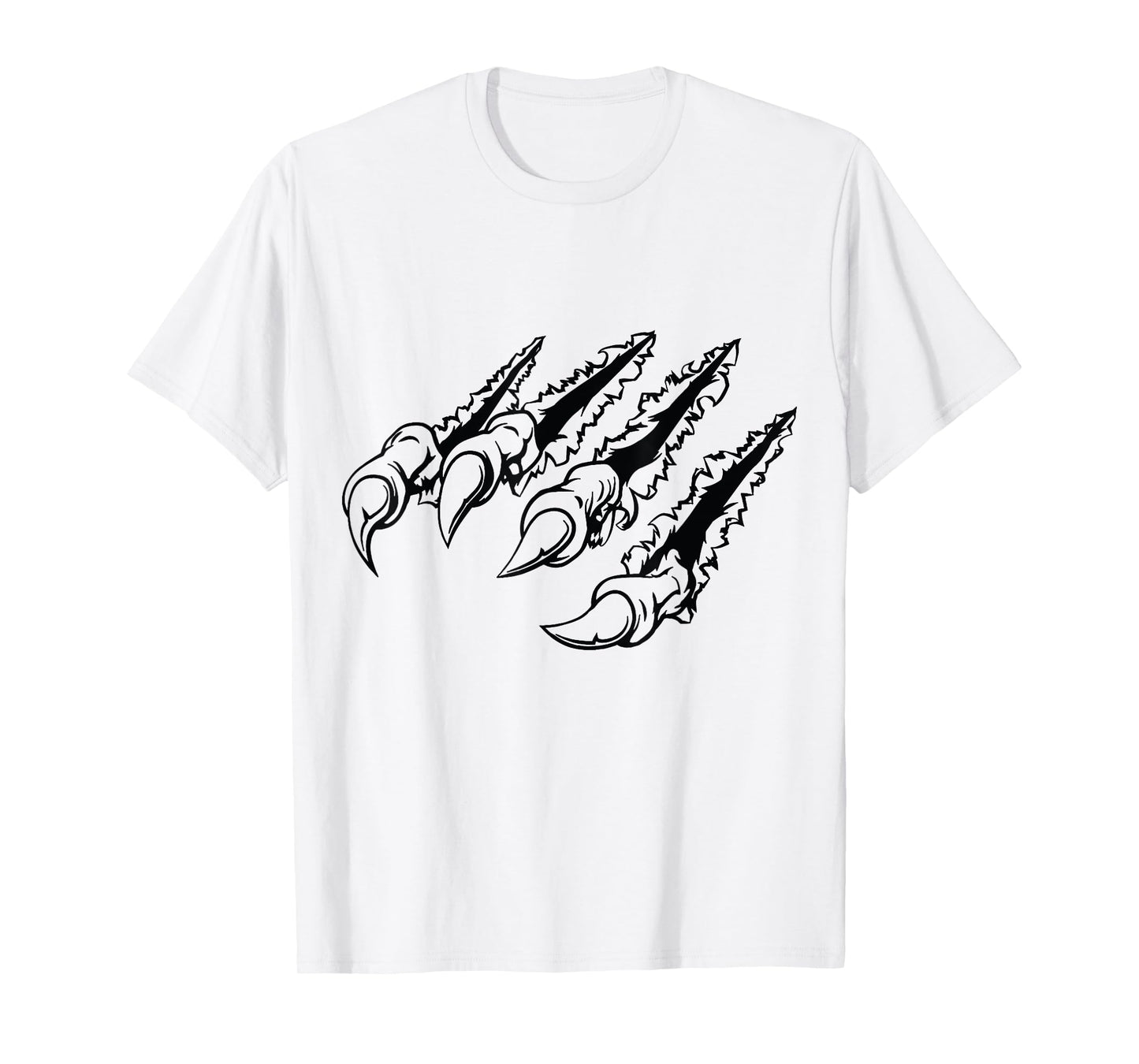Tiger Cat Claw Mark Wild Animal Scratch Claw T-Shirt Men Tee T-Shirt