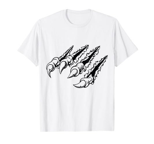 Tiger Cat Claw Mark Wild Animal Scratch Claw T-Shirt Men Tee T-Shirt