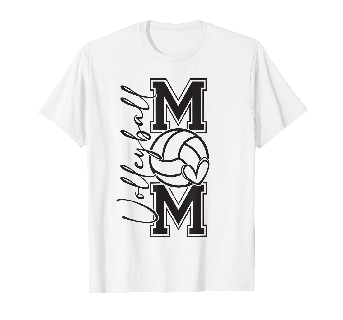 Volleyball Mama Mom Coquette Volleyball Bow Game Day Mother T-Shirt
