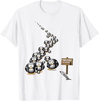 Bait and Switch Penguin Scam Fun Cute Men Women Kids T-Shirt