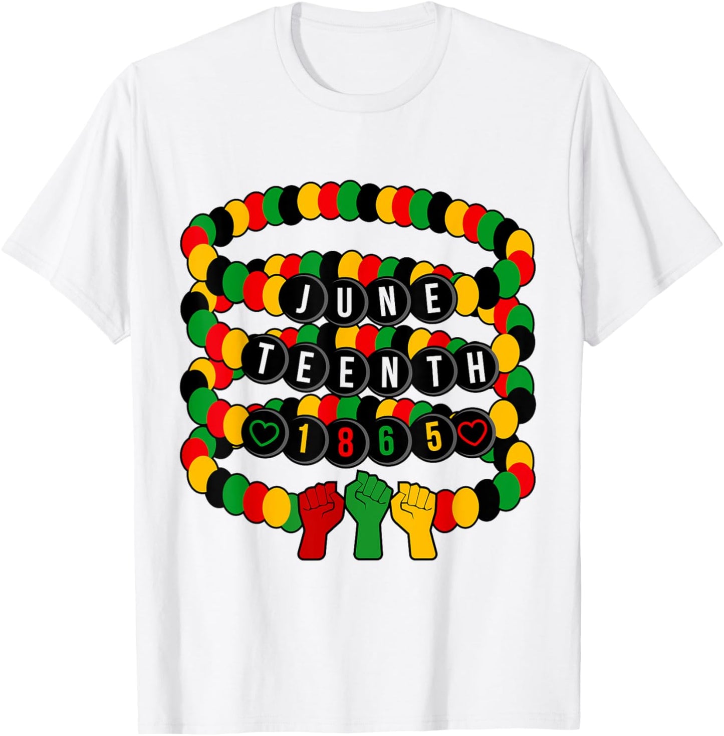 Bracelet Juneteenth Women Girl African American Freedom 1865 T-Shirt