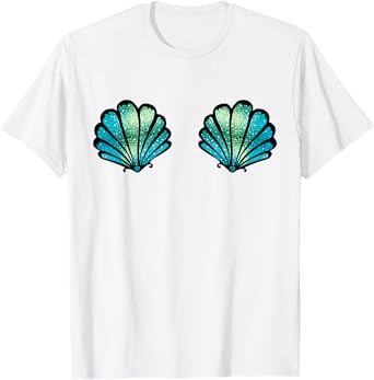 Mermaid, Seashell, Sea, Shell, Bikini, Carnival, Halloween, T-Shirt