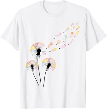 Jellyfish Shirts Dandelion Jellyfish Shirt for Jellyfish Lover | Unisex-Adults, Kids White T-Shirt