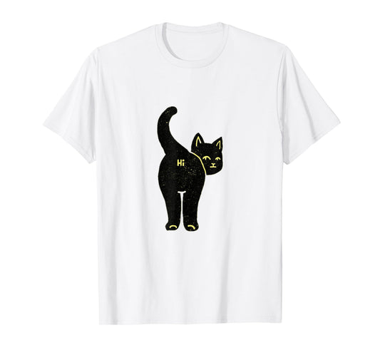 Hello Cat Butt Hi T-Shirt