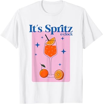 IT'S SPRITZ O CLOCK – HALLHOLES APEROILS - SPRITZ STARS T-Shirt