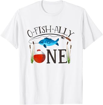 O Fish Ally One 1st Birthday Boy Kids T-Shirt