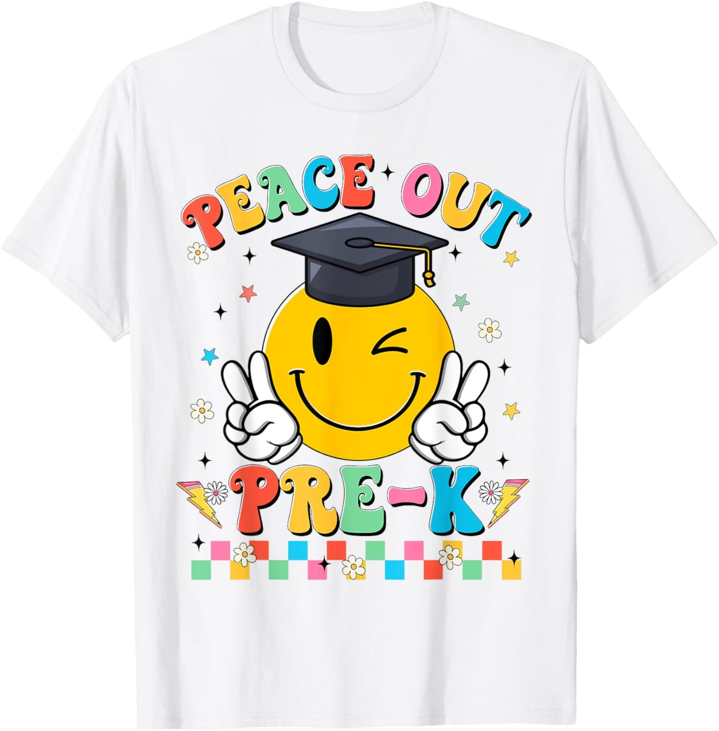 Peace Out Pre‑K Last Day Graduation Tee by TeeBrew
