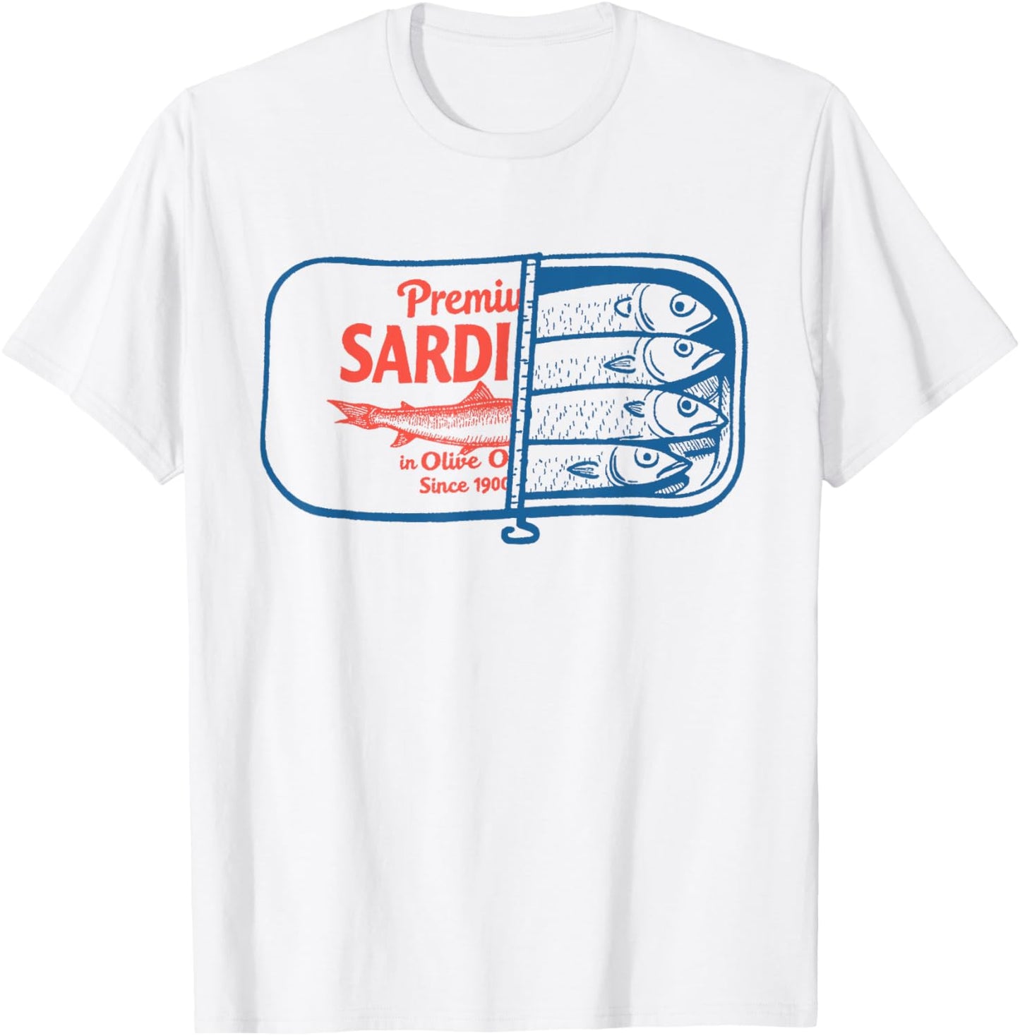 Vintage Sardines Fish Sardine Graphic for Men Women T-Shirt