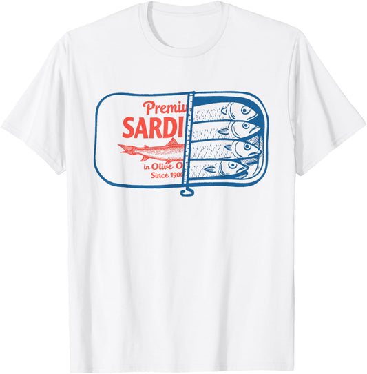 Vintage Sardines Fish Sardine Graphic for Men Women T-Shirt
