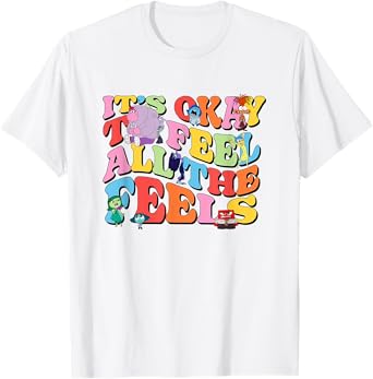 Disney Pixar Inside Out 2 It’s Okay To Feel All The Feels T-Shirt