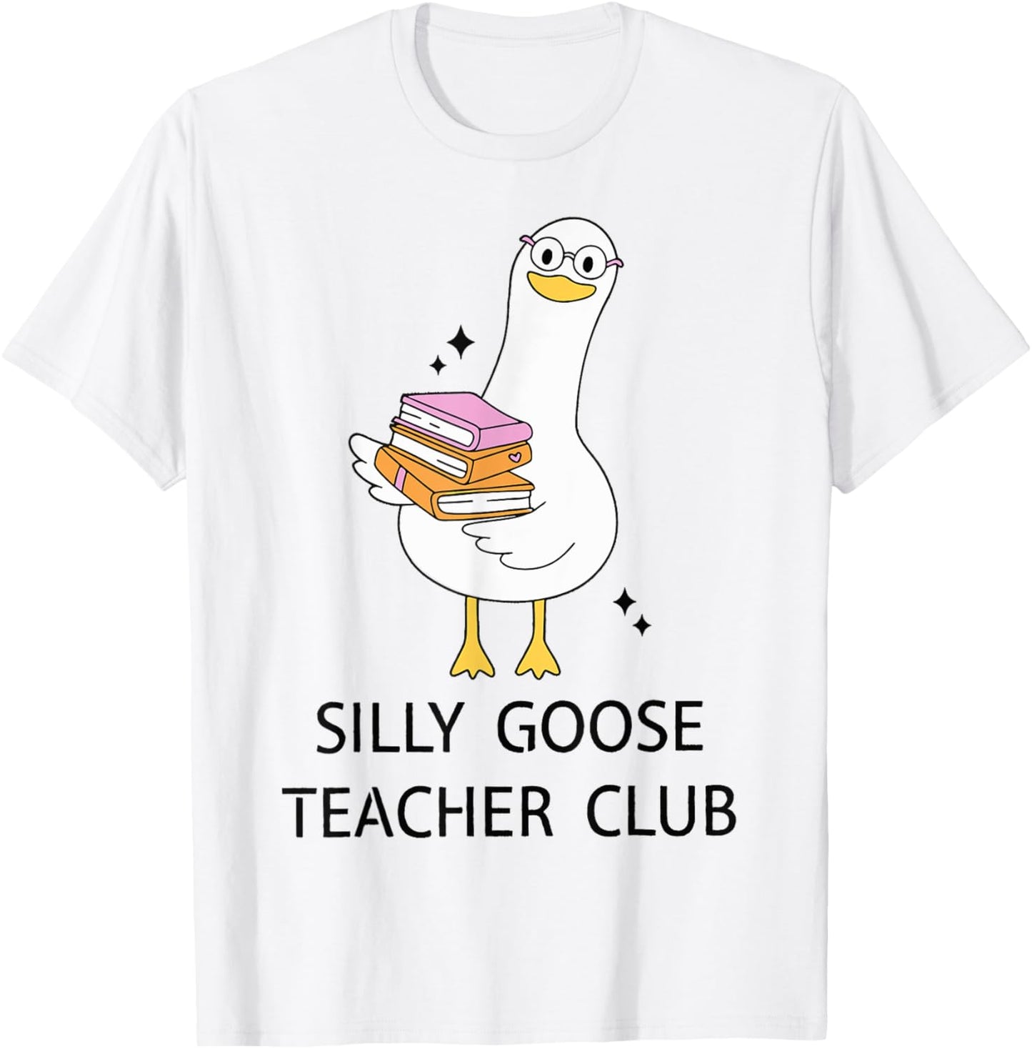 Silly Goose Teacher Club Back To School Funny Kids Teacher T-shirt by TeeBrew