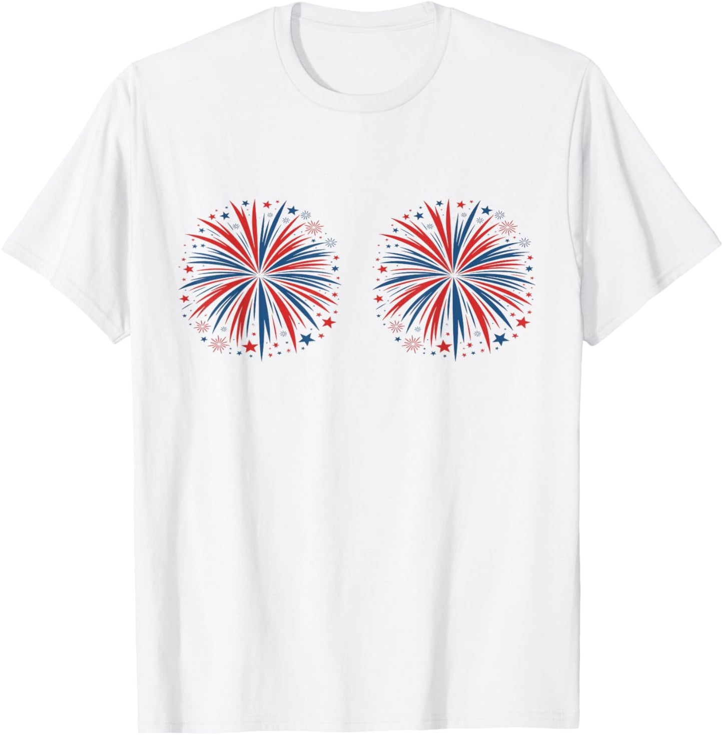 Just Here For The Fireworks Funny Shirt For Couple Men Women T-Shirt