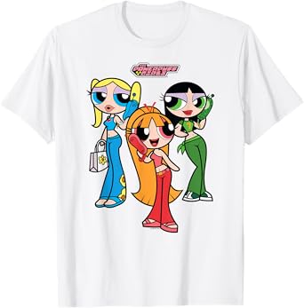 The Powerpuff Girls Teen Girl Group Cute Cartoon T-Shirt