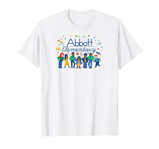 Abbott Elementary - Character Cast Lineup T-Shirt