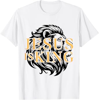 Jesus Is King Christian Lion Graphic T-Shirt