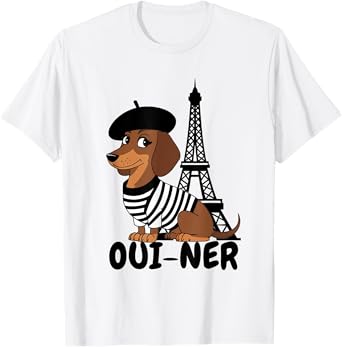 Oui-Ner Dog Funny Dachshund Wiener Sausage Ween Doxie T-Shirt