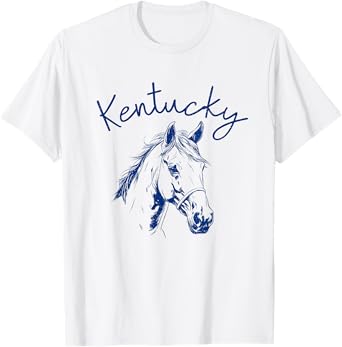 Kentucky Cute Horse Women Girls T-Shirt