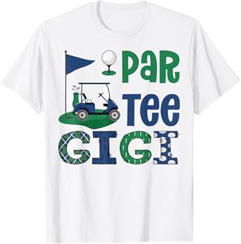 Par-Tee Gigi Golf Lover Birthday Party Family Matching T-Shirt