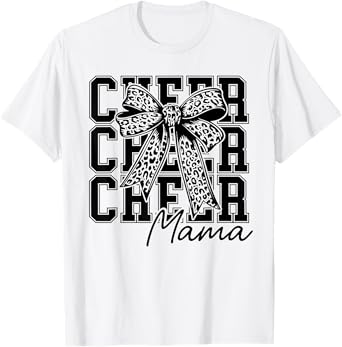 Cheer Mama Cheerleader Mom Cheer Mom Biggest Fan Mothers Day T-Shirt