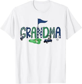 Grandma Of The Birthday Boy Hole in One Golf Sport Matching T-Shirt