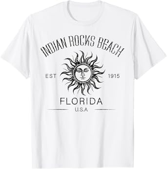 Summer Vacation Est 1915 FL Florida Indian Rocks Beach Retro T-Shirt