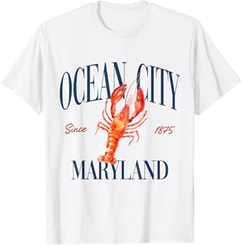 Ocean City Maryland Est. 1875 - Old Money, Aesthetic T-Shirt