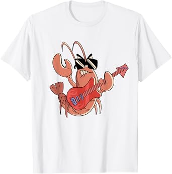 Rock Guitar Lobster I Kids I Crawfish I Children Lobster T-Shirt