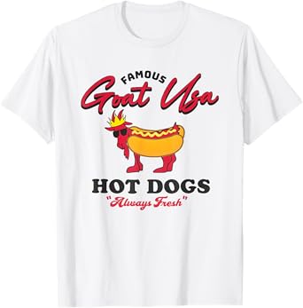 Famous Goat Usa Hot Dogs T-Shirt