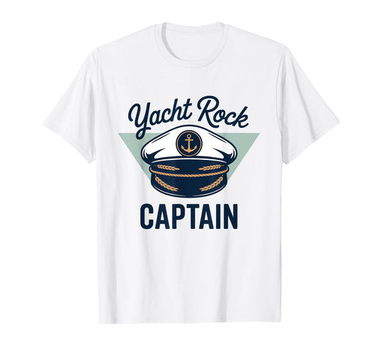 Funny Yacht Rock Captain Pontoon Boat T-Shirt