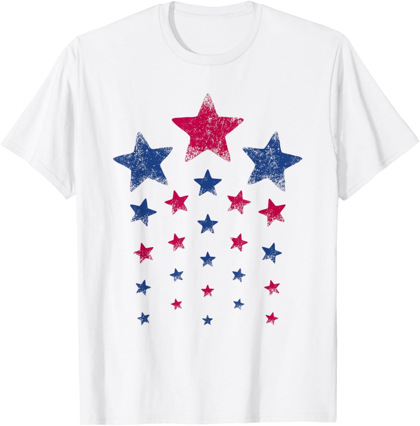 4th of July Women Men Kids Cute USA Patriotic Stars T-Shirt