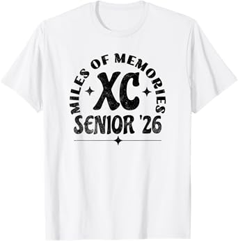 Cross Country Senior 2026 Miles of Memories T-Shirt