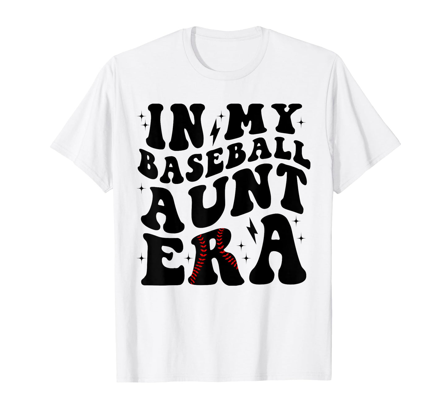 Groovy Vintage In My Baseball Aunt Era Baseball Aunt Auntie T-Shirt