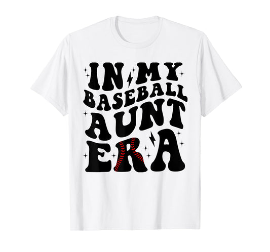 Groovy Vintage In My Baseball Aunt Era Baseball Aunt Auntie T-Shirt