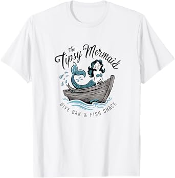 The Tipsy Mermaid Vintage Dive Bar & Fish Shack T-Shirt
