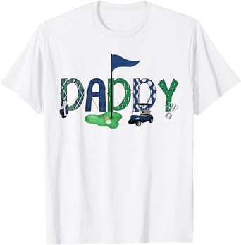 Daddy Of The Birthday Boy Hole in One Golf Sport Matching T-Shirt