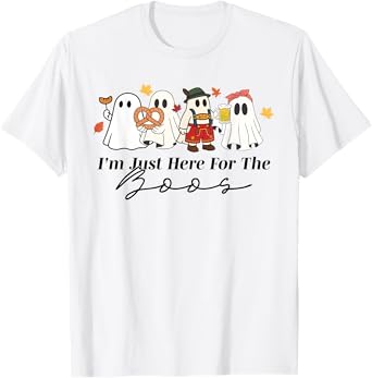 I'm Just Here for The Boos Octoberfest German Drinking Beer T-Shirt