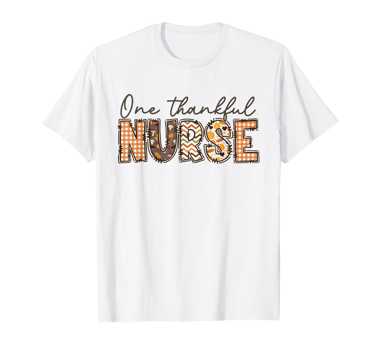 One Thankful Nurse Thanksgiving Fall Autumn Nurse T-Shirt