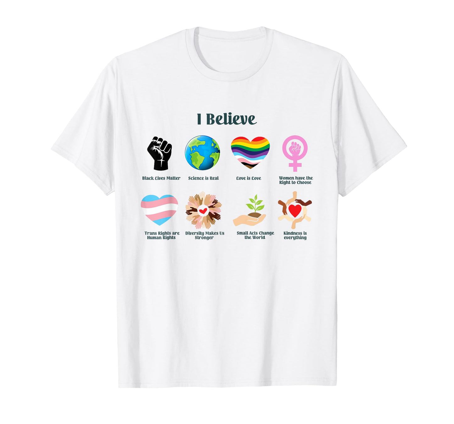 LGBTQ+ I Believe Black Lives Matter Love Is Love Trans Right T-Shirt