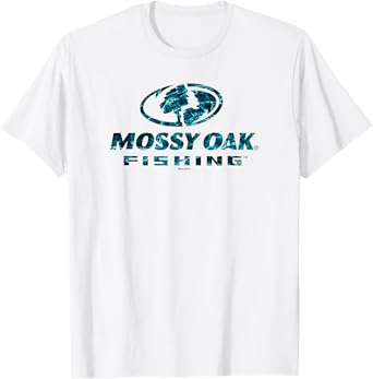 Mossy Oak Fishing Open Water Classic Blue Logo T-Shirt