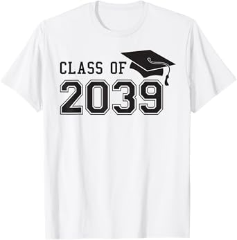 Class of 2039 Grow With Me First Day of School Graduation T-Shirt