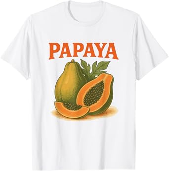 Papaya Retro Vintage Halloween Tropical Fruit Costume T-Shirt