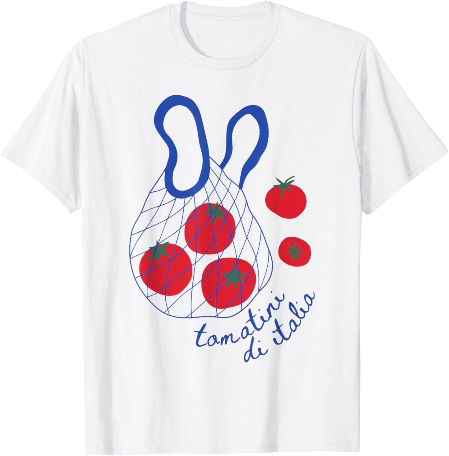 Tomato Bag Girl Summer Gardening Farmer Aesthetic T-Shirt