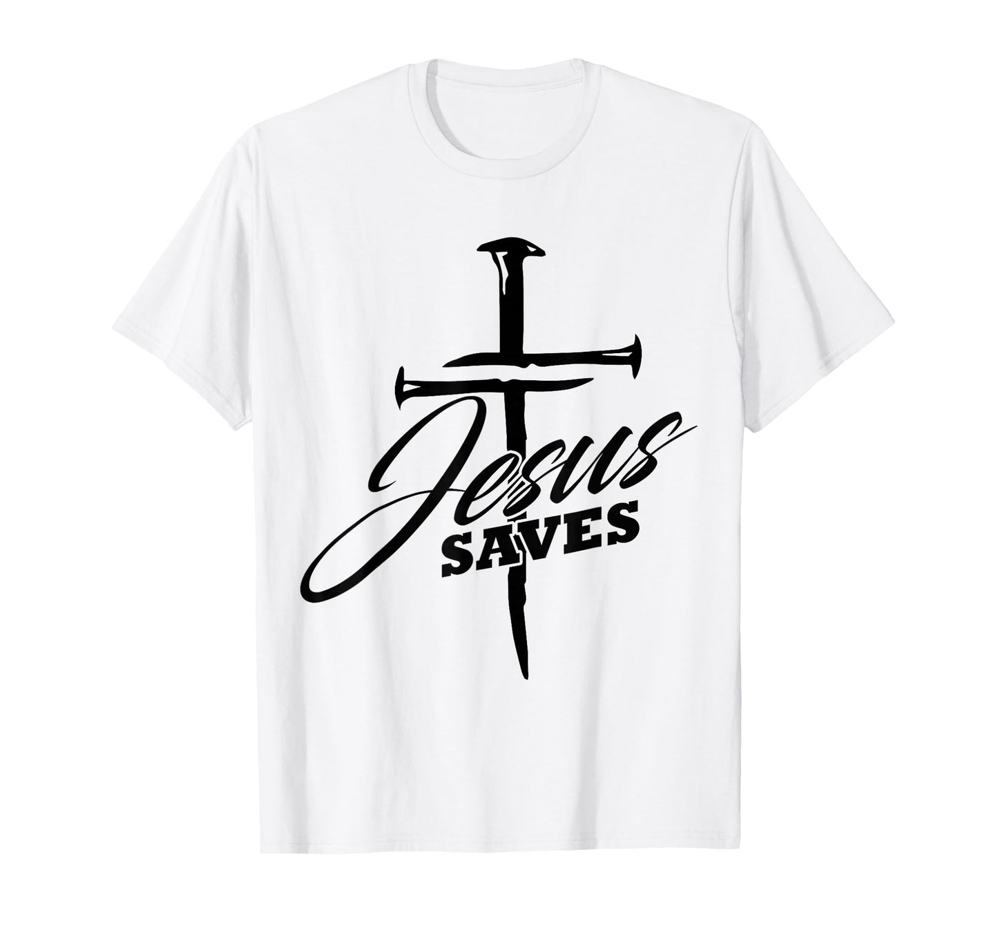 Jesus Saves Christian Cross God Faith Bible Pray T-Shirt