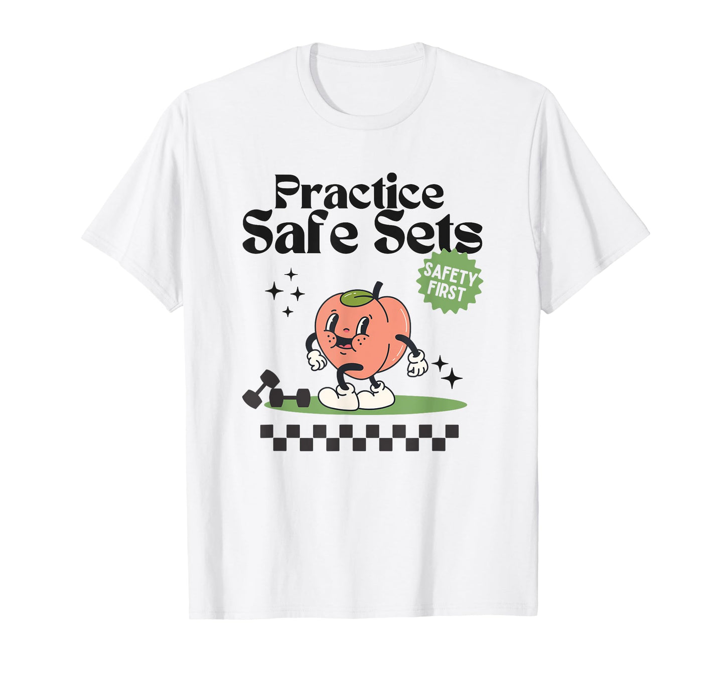 Practice Safe Set Funny Gym Weightlifting Cover T-Shirt