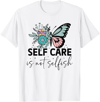 Groovy Self-Care Is Not Selfish Vintage Hippie T-Shirt