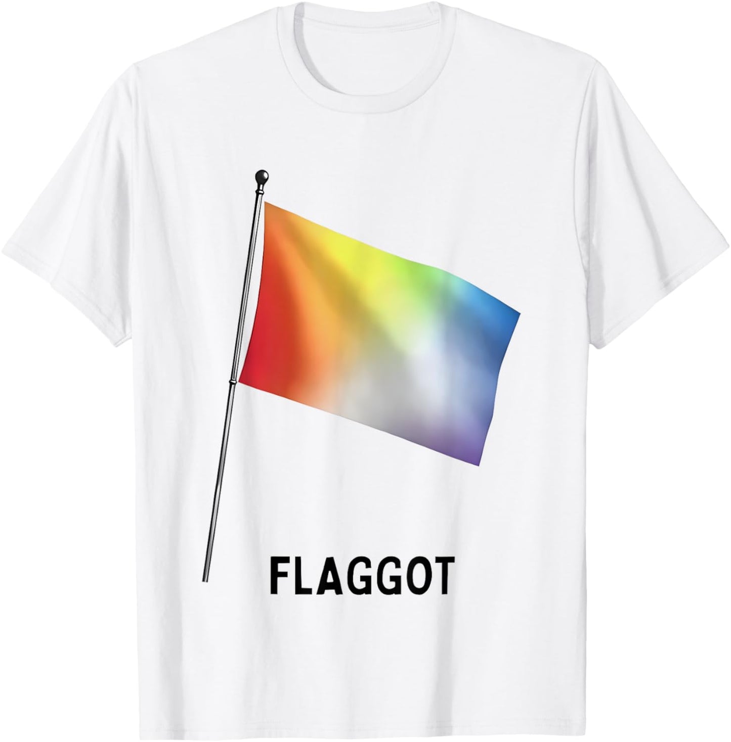 Flaggot FGBT Funny LGBTQ+ Pride Rainbow T-Shirt